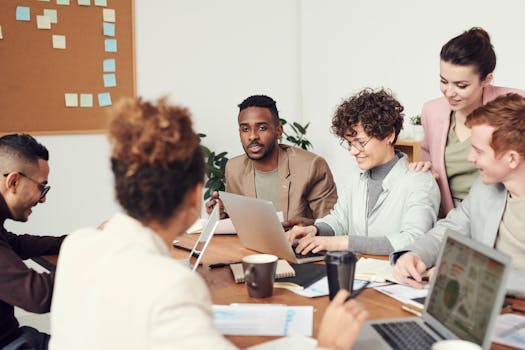 business people discussing in a meeting