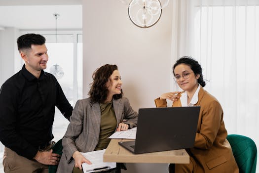 consultant presenting to clients