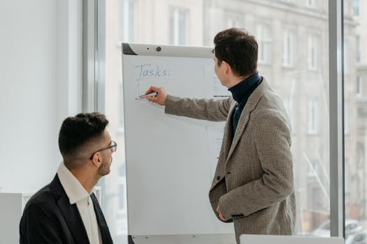 management consultant leading a workshop