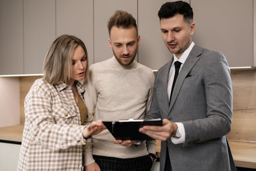 a consultant presenting a strategic plan to clients