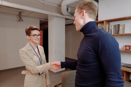 young professionals networking at a career fair