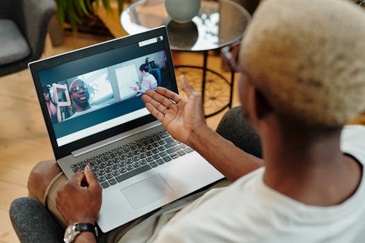 consultants collaborating on a remote video call