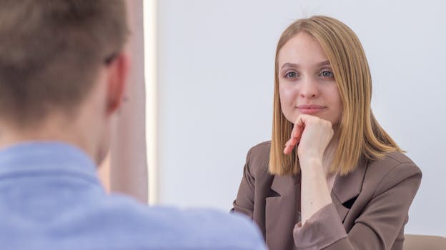 A business professional deep in thought, preparing for an interview