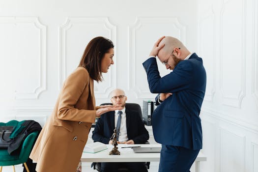 consultant mediating a discussion