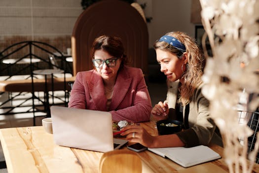 Consultants working collaboratively on a project